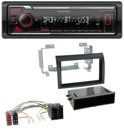 Kenwood MP3 Bluetooth USB DAB Autoradio für Fiat Ducato (2006-2010) schwarz