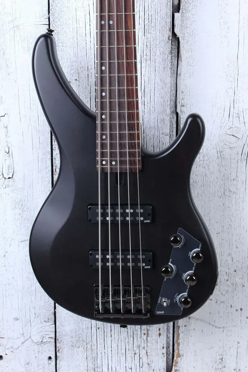 Yamaha TRBX505 5 String Electric Bass Guitar Active Electronics Trans Black