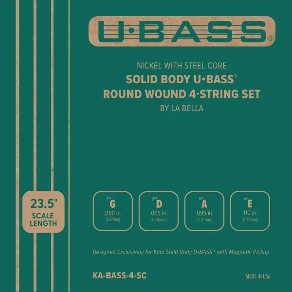 Струны для укулеле KALA KA STR UB METAL 4 SC U-Bass Roundwound