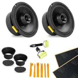 NVX 6.5" V-Series Pro Midrange Speakers with Installation Kit