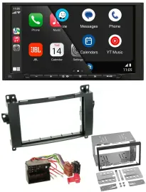 JBL USB 2DIN MP3 Bluetooth AUX Autoradio für Mercedes Viano Vito W639 06-14
