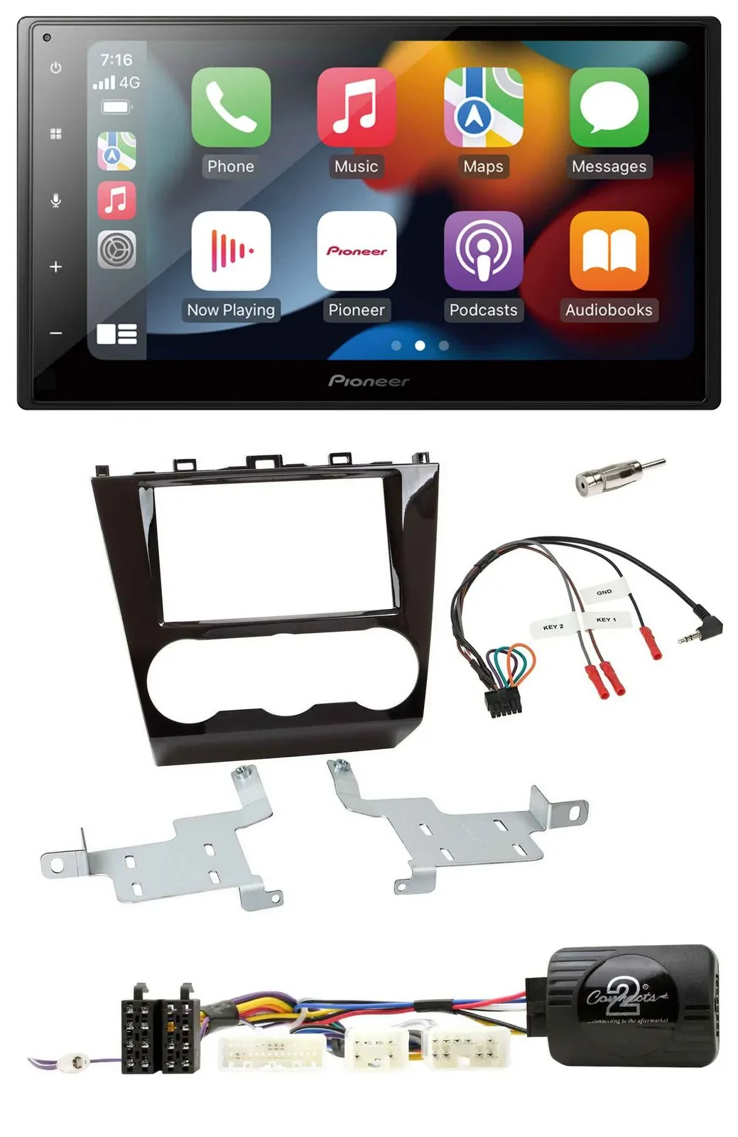 Автомагнитола для Subaru Forester (с 2015) Pioneer DAB Bluetooth 2DIN USB поддержка управления с руля