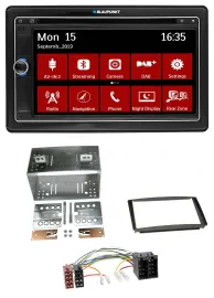 Blaupunkt Bluetooth DAB 2DIN USB DVD MP3 Autoradio für Kia Ceed 01-09 proCeed 08