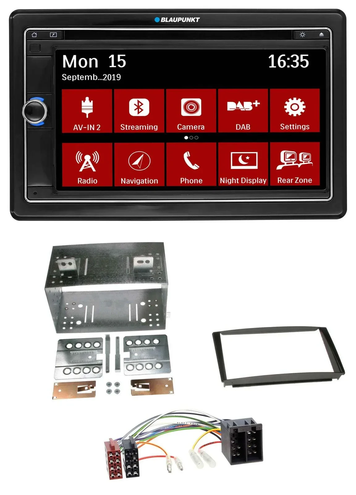 Blaupunkt Bluetooth DAB 2DIN USB DVD MP3 Autoradio für Kia Ceed 01-09 proCeed 08