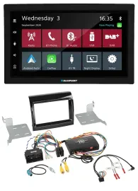 Blaupunkt DAB Bluetooth USB Lenkrad 2DIN Autoradio für Fiat Citroen Peugeot Info
