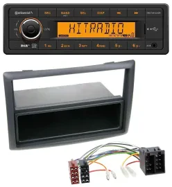 Continental 1DIN DAB MP3 AUX USB Autoradio für Renault Megane Scenic ab 07 schwa