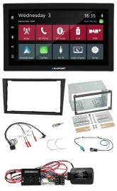 Автомагнитола для Opel Corsa D Blaupunkt 2DIN, DAB, Bluetooth, USB, чёрная