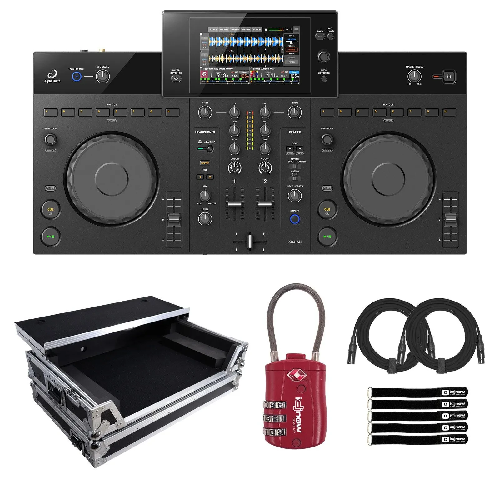AlphaTheta XDJ-AN 2-Channel All-in-One DJ Controller System w Case Pre-Order