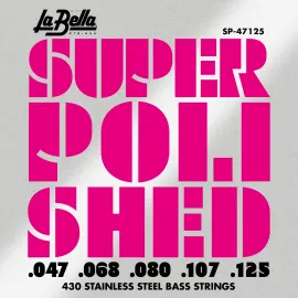 Струны для бас-гитары La Bella SP-47125 Super Polished 47-125