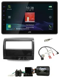 Автомагнитола для Fiat Ducato 2012–2015 JVC DAB, Bluetooth, USB, черный глянец