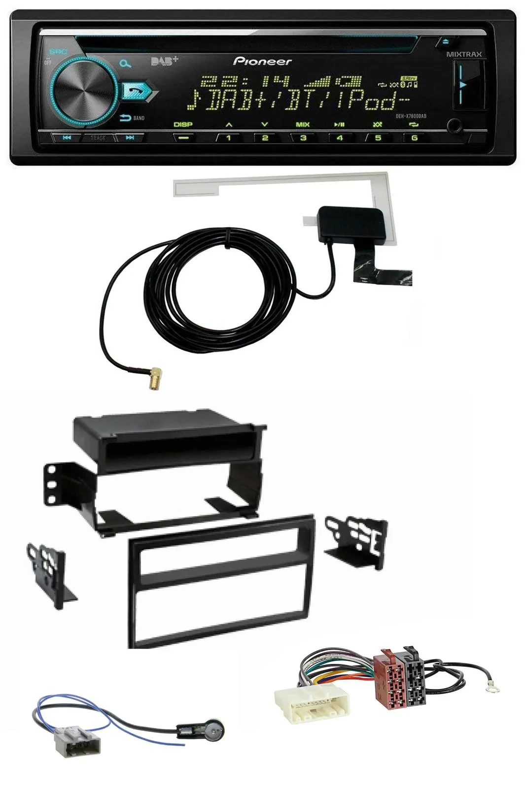 Pioneer MP3 AUX CD USB DAB Autoradio für Nissan Tiida Versa C11 2007-2011