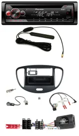 Pioneer CD USB Lenkrad DAB MP3 Autoradio für Hyundai i10 ISO 2009-2013 schwarz