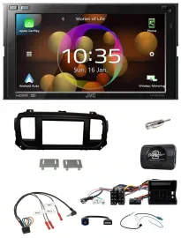 JVC DAB Lenkrad 2DIN Bluetooth USB Autoradio für Citroen Jumpy Erstausst. DIN Sp