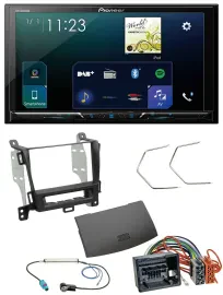 Pioneer MP3 Bluetooth USB 2DIN DAB Autoradio für Opel Zafira ab 12 jet black