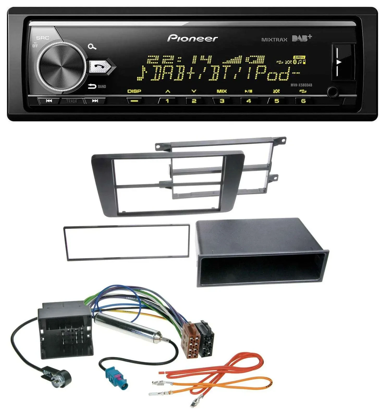 Pioneer Bluetooth USB DAB MP3 Autoradio für Skoda Octavia II 2004-2013 Yeti ab 2