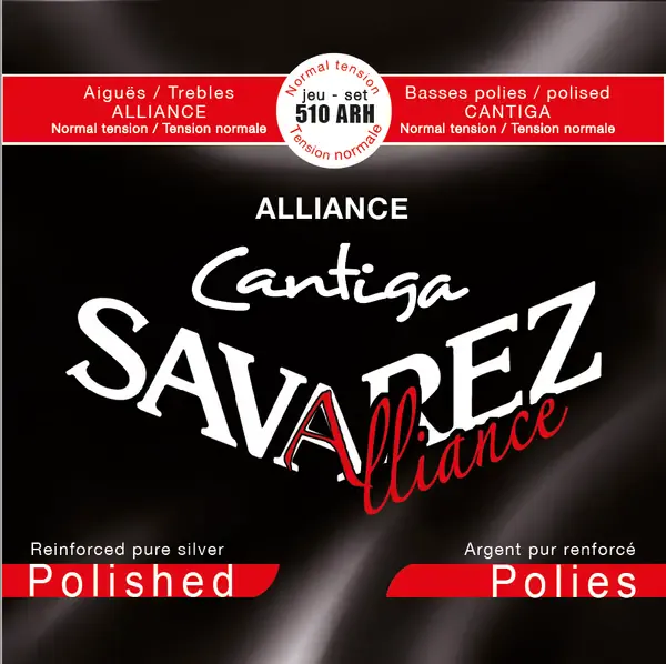 Струны для классической гитары Savarez 510ARH 24-42 Alliance Cantiga Polished Normal Tension