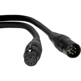 Коммутационный кабель American DJ Accu-Cable 10' 5-Pin XLR Male to Female DMX Cable #AC5PDMX10