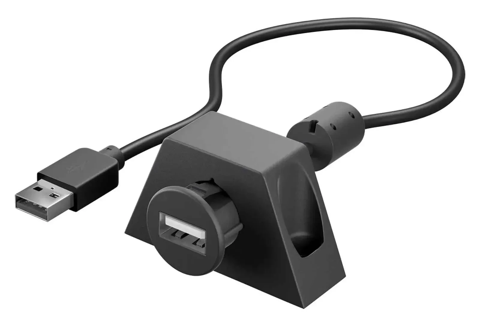 USB-Einbaubuchse 2 m Kabel Verlängerungskabel Montagehalterung