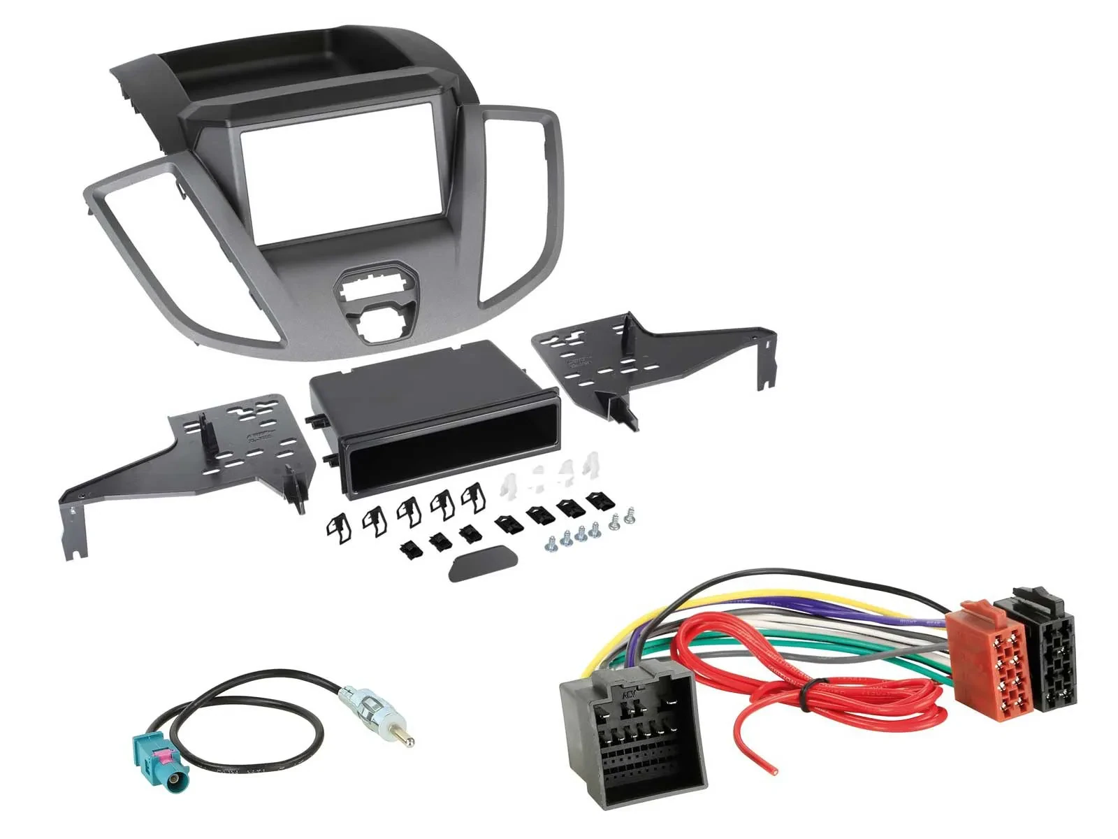 Einbauset DIN Autoradio für Ford Transit 2018-2019 schwarz