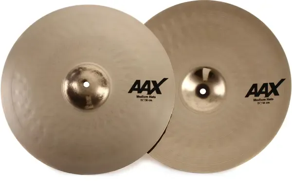 Тарелка барабанная Sabian 15" AAX Medium Hi-Hat (пара)