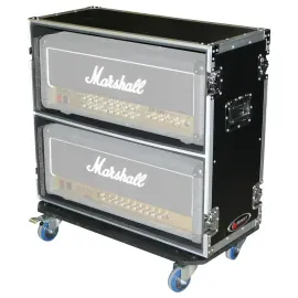 Odyssey FZGAMPHEAD2X2W Dual Guitar Amp Head Flight Case idjnow