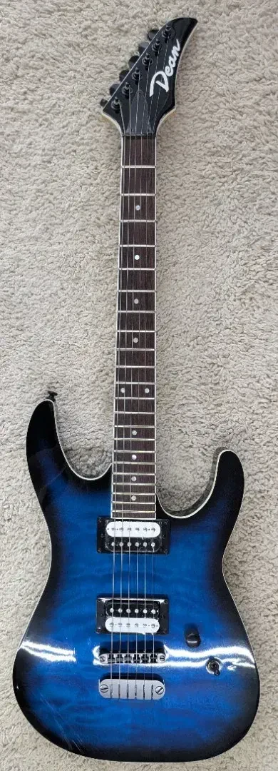 Электрогитара Dean Guitars MDX QM TBB Quilt Maple Trans Blue Burst