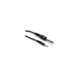 Hosa Technology Stereo Mini Male to Stereo 1/4" Male Cable, 5' #CMS-105