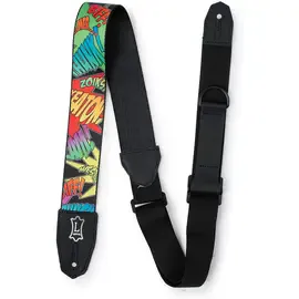 Ремень для гитары Levy's Right Height 2-Inch Wide Polyester Guitar Strap with Comic Book Onomatopo
