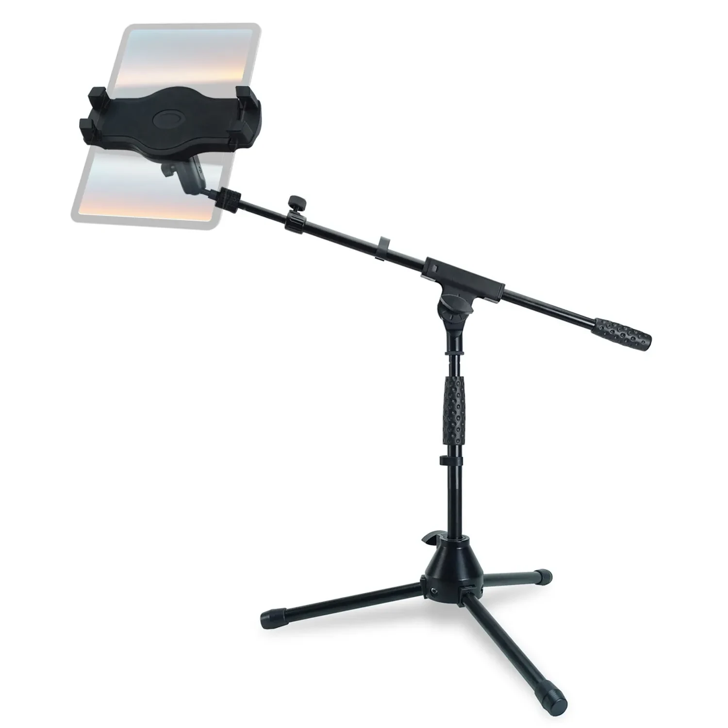Стойка для микрофона keepdrum MS01T низкая с держателем для смартфона/планшета