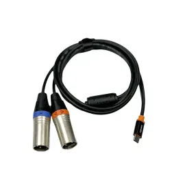 Коммутационный кабель ESHINE ES-8333T USB-C – 2 x XLR (папа), несимметричный, с ферритовым фильтром