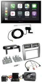 Pioneer USB Lenkrad 2DIN Bluetooth DAB Autoradio für Fiat GrandePunto 05-06 anth