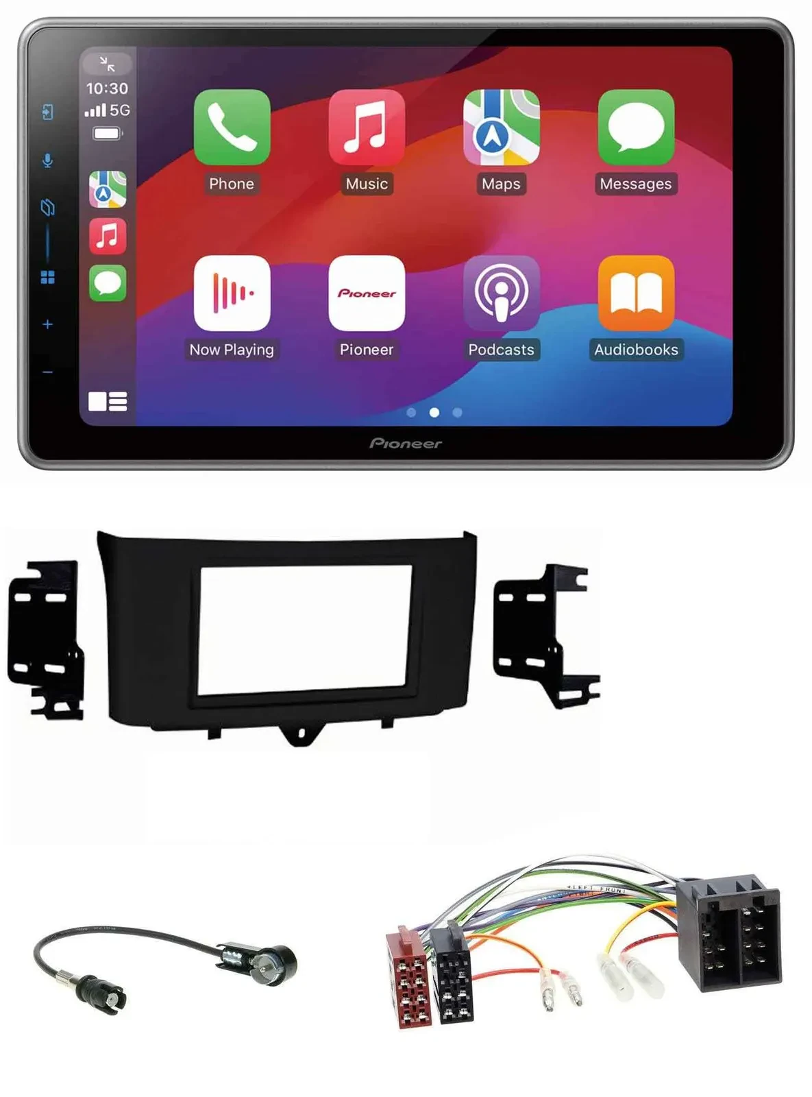 Pioneer MP3 USB DAB Bluetooth 2DIN Autoradio für Smart ForTwo 10-15 ISO Profiver