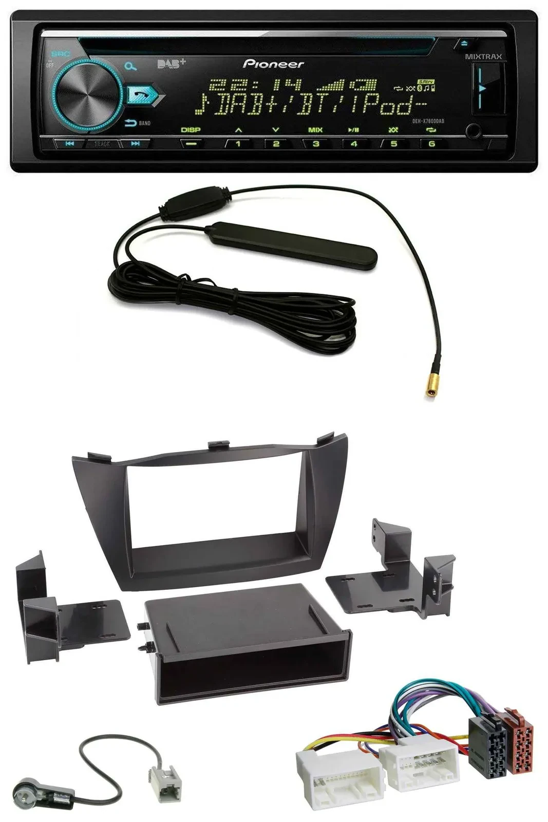 Pioneer CD MP3 AUX DAB USB Autoradio für Hyundai ix35 (LM, 2010-2013)