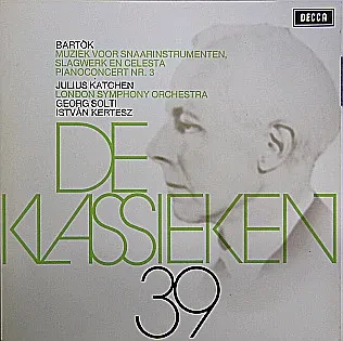 BARTOK - De Klassieken 39 - Muziek Voor Snaarinstrumenten, Slagwerk En Celesta - Pianoconcert Nr. 3 (LP , Used)