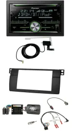 Pioneer CD USB Lenkrad Bluetooth 2DIN DAB Autoradio für BMW 3er E46 2001-2006 Pr