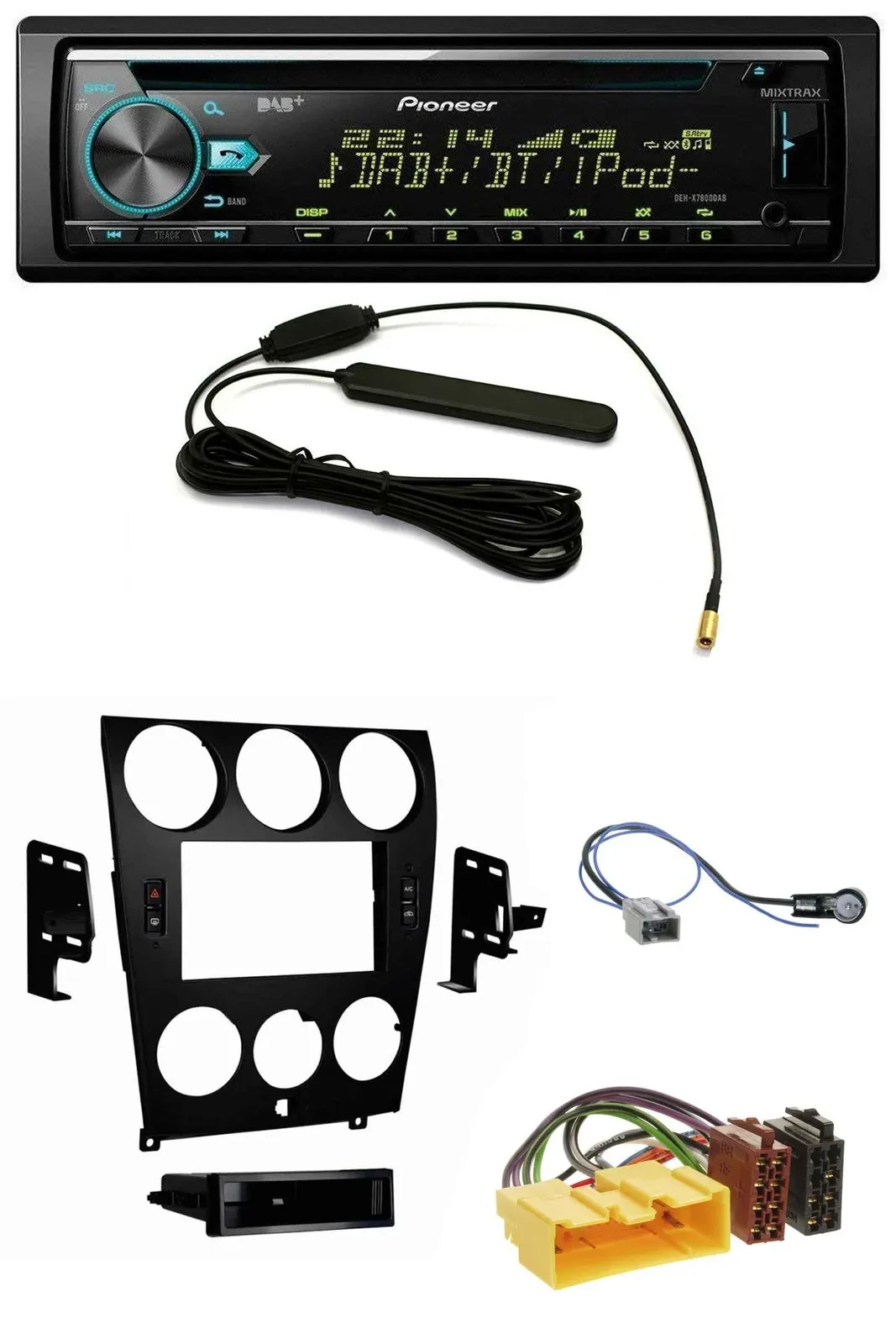 Pioneer CD MP3 AUX DAB USB Autoradio für Mazda 6 (2006-2008)