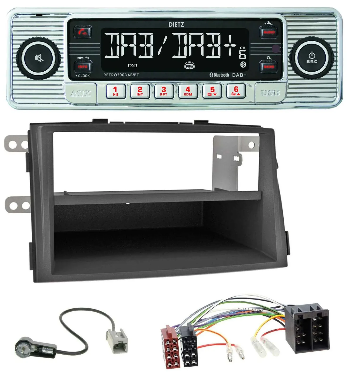 Dietz Bluetooth MP3 DAB USB Autoradio für Kia Sorento II (XM, 2009-2012)
