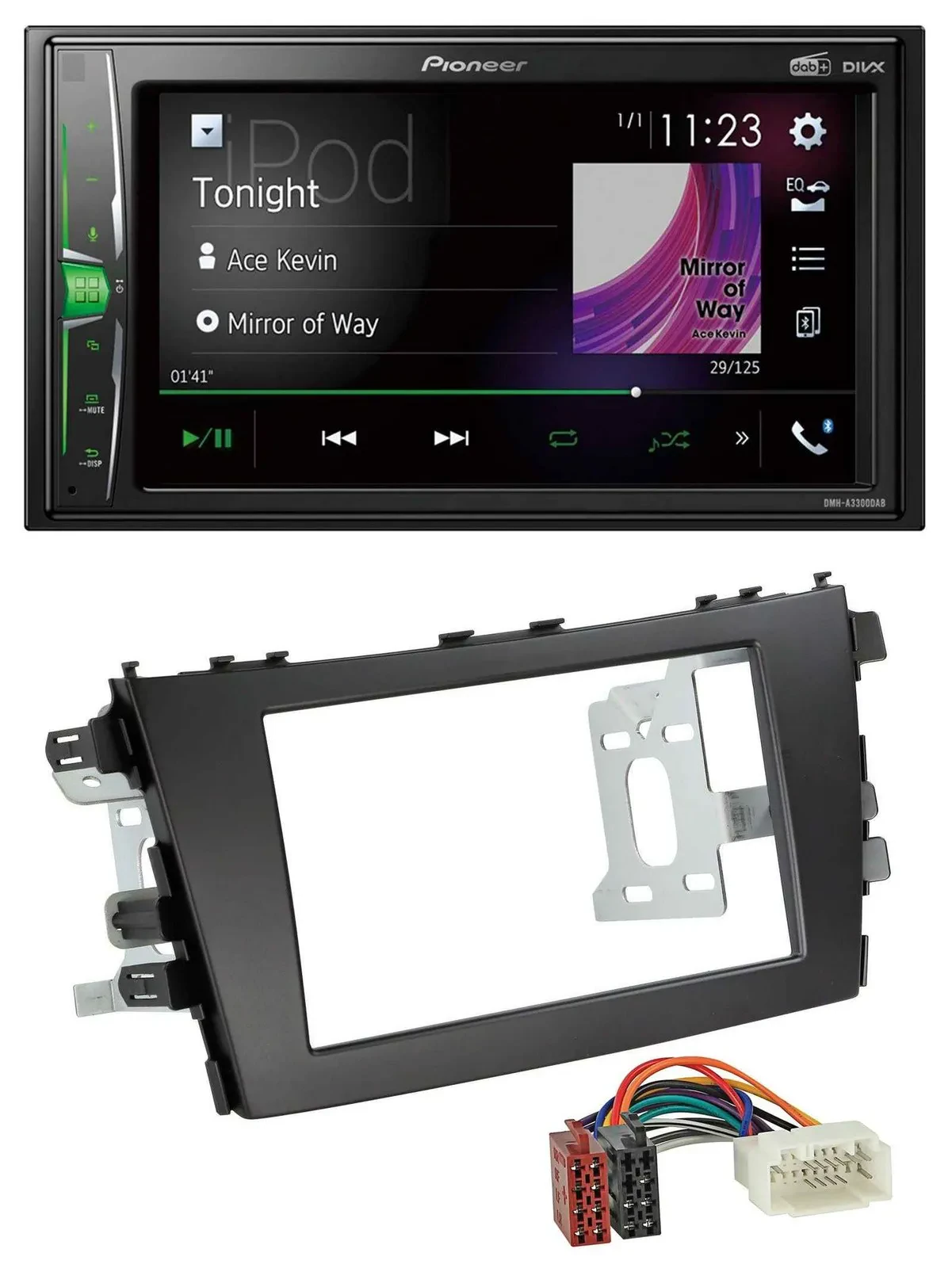 Автомагнитола Pioneer 2-DIN, MP3, DAB, USB, Bluetooth для Suzuki Celerio LF (с 2014)