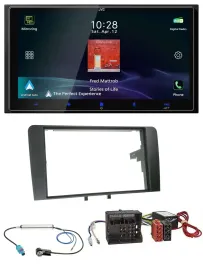 JVC USB Bluetooth 2DIN DAB MP3 Autoradio für Audi A3 8P 2003-2012 Aktivsystem Qu