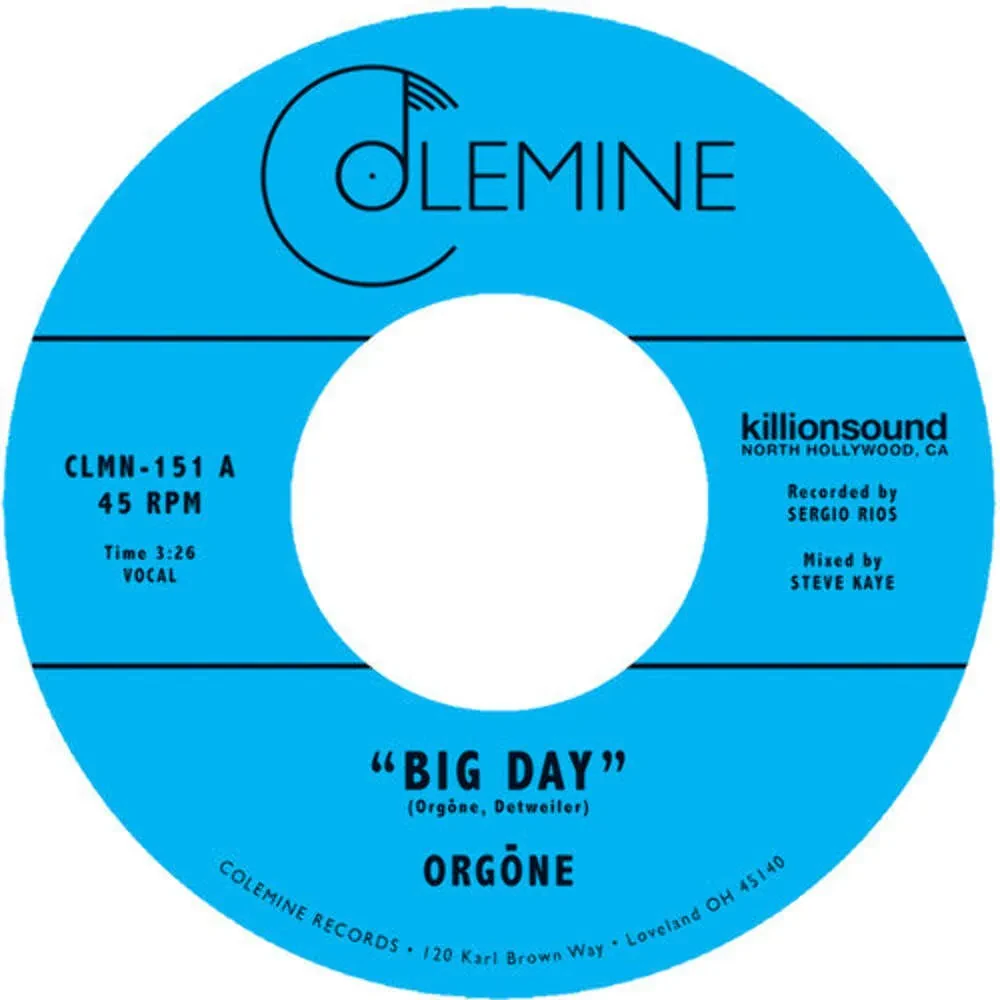 Виниловая пластинка Orgone – Big Day 7" (Релиз 2018)
