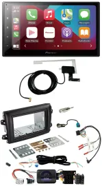 Pioneer USB Bluetooth DAB Lenkrad 2DIN Autoradio für Fiat Ducato Serie 8 ab 2021