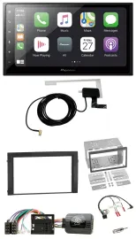 Pioneer USB Lenkrad 2DIN Bluetooth DAB Autoradio für Skoda Fabia 6Y 2004-2007 Qu