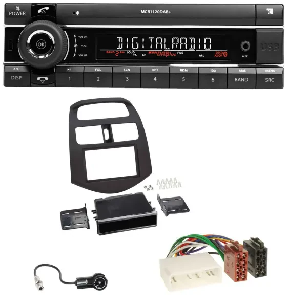 Kienzle Bluetooth MP3 USB DAB Autoradio für Chevrolet Spark (KLM 2012-2013)