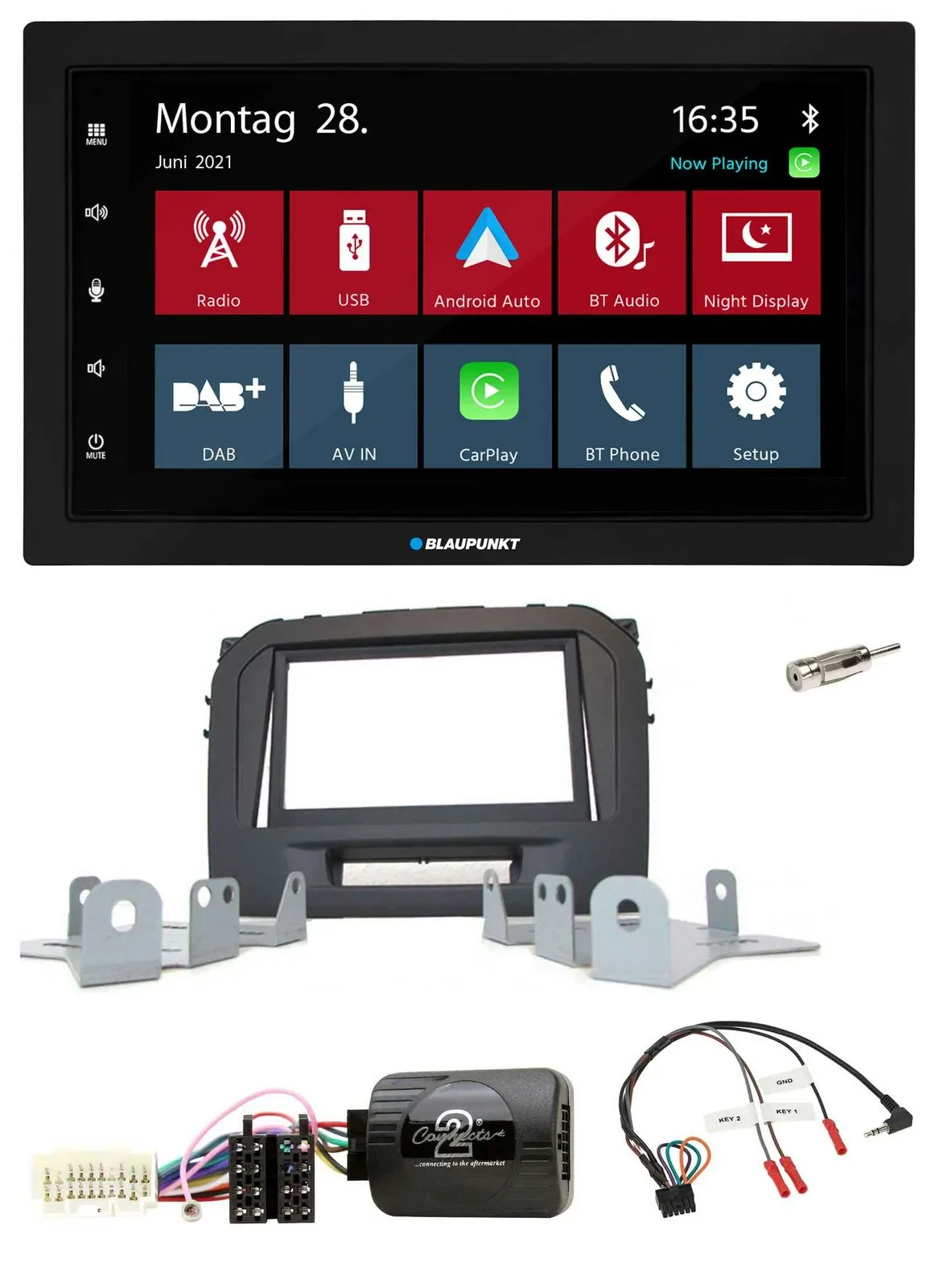 Автомагнитола для Suzuki Vitara LY (с 04/2020) Blaupunkt 2DIN, Bluetooth, DAB, USB