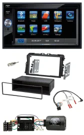 Автомагнитола Blaupunkt 2DIN Bluetooth, USB, SD навигация, TMC, совместима с кнопками на руле, для Opel Vivaro 2011–2015