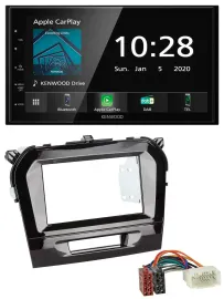 Kenwood Bluetooth MP3 DAB USB 2DIN Autoradio für Suzuki Vitara (ab 2015)