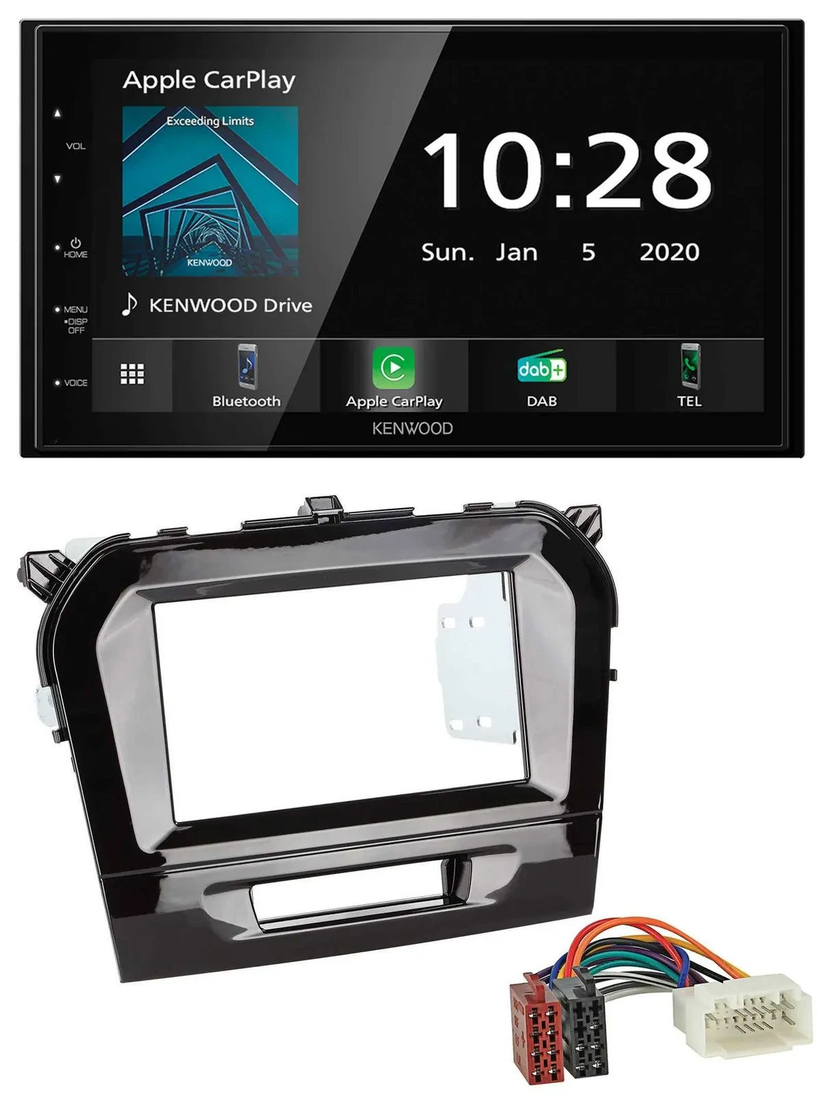 Kenwood Bluetooth MP3 DAB USB 2DIN Autoradio für Suzuki Vitara (ab 2015)