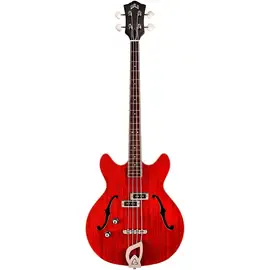 Полуакустическая бас-гитара Guild Starfire I Bass Semi-Hollow Short Scale Left-Handed Cherry Red
