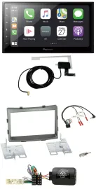 Pioneer USB Lenkrad 2DIN Bluetooth DAB Autoradio für SSangYong Rodius ab 2013