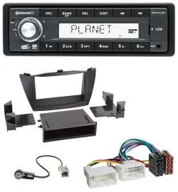 Continental MP3 AUX USB DAB 1DIN Autoradio für Hyundai Tucson (2010-2015)